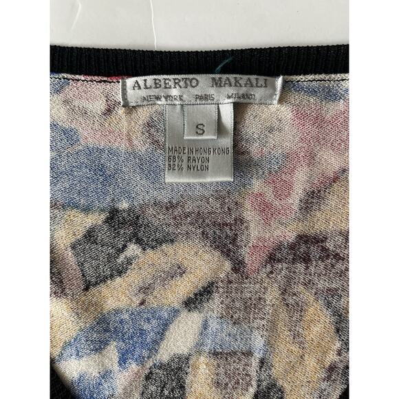 Alberto Makali Pullover Sweater Women S Multicolor Art Deco Bird Beads Hong Kong - Picture 2 of 7